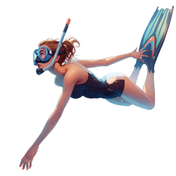 Snorkeling activity icon